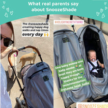 Plus Deluxe Premium Sunshade and Mosquito Net for Pushchairs Blocks 97.5 Percent UV and Supports Naps by SnoozeShade / Buddify