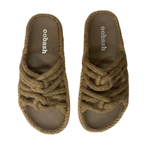 Rope footbed sandal Natural by oobash / Buddify