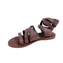 Ariel gladiator brown leather sandal by oobash / Buddify