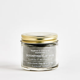 DETOX FACIAL MASK - BAMBOO CHARCOAL + SEA CLAY + SPIRULINA by Earth Elements Soapworks