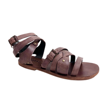 Ariel gladiator brown leather sandal by oobash / Buddify