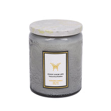 Embossed Glass Fragrance Handmade Gift Aromatherapy Soy Candles by CJ dropshipping