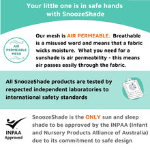 Original Pram Sunshade with 99 Percent UV Protection for Newborns Limited Edition Grey Trim by SnoozeShade