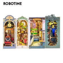 Robotime Rolife Book Nooks Series Stories In Books 4 Kinds DIY Wooden Miniature House Furniture Sakura Densya TGB01 Dropshipping by fashioncafee.com