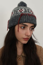 Seam Trim Geometric Knit Hat by Trendsi
