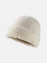 Distressed Cuffed Knit Hat by Trendsi