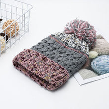 Contrast Thermal Hat with Pompom by Trendsi