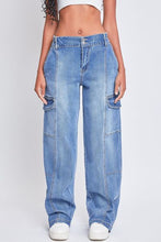 Jeanswear High-Rise Straight Cargo Jeans For Women by Trendsi