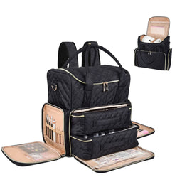 Compact Essential Oil and Nail Polish Storage Handbag by jewelrycafee-com