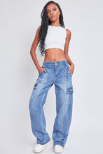 Jeanswear High-Rise Straight Cargo Jeans For Women by Trendsi