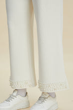 Double Take Full Size Pearl Detail Round Neck Top and Pants Set by Trendsi