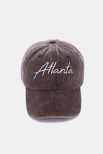 Zenana Washed ATLANTA Embroidered Baseball Cap by Trendsi