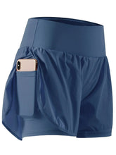 Pocketed High Waist Active Shorts by Trendsi