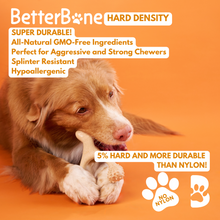 BetterBone HARD: The natural, eco-friendly, and ultra-durable chew for the toughest chewers! by BetterBone All Natural Eco-Friendly Dog Chews & Bones