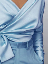 Surplice Long Sleeve Blouse by Trendsi