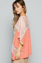 POL Hollow Out Floral Half Sleeve Knit Top by Trendsi
