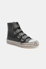 Beast Fashion Multi-Buckle Straps Studded Platform Sneakers by Trendsi