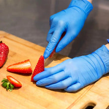 Disposable Vinyl Exam Gloves, 4 Mil-Thick -Latex Free Powder Free, Food Safe, Cleaning Gloves-Blue, 100 count by fashioncafee.com