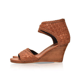 Athena Leather Wedges