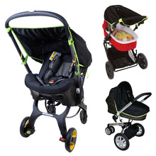 Original Sun Shade for Newborns to 6 Months Carrycot and Pram Baby Sleep Aid Blocks 99 Percent of UV Doona Compatible by SnoozeShade / Buddify