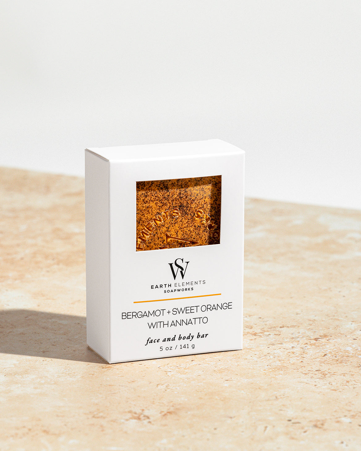 BERGAMOT + SWEET ORANGE WITH ANNATTO SOAP by Earth Elements Soapworks