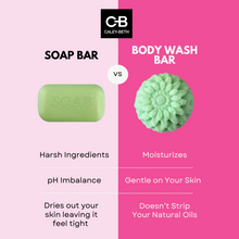 Pink Grapefruit & Palmarosa Body Wash Bar - Soap-Free by Caley-Beth