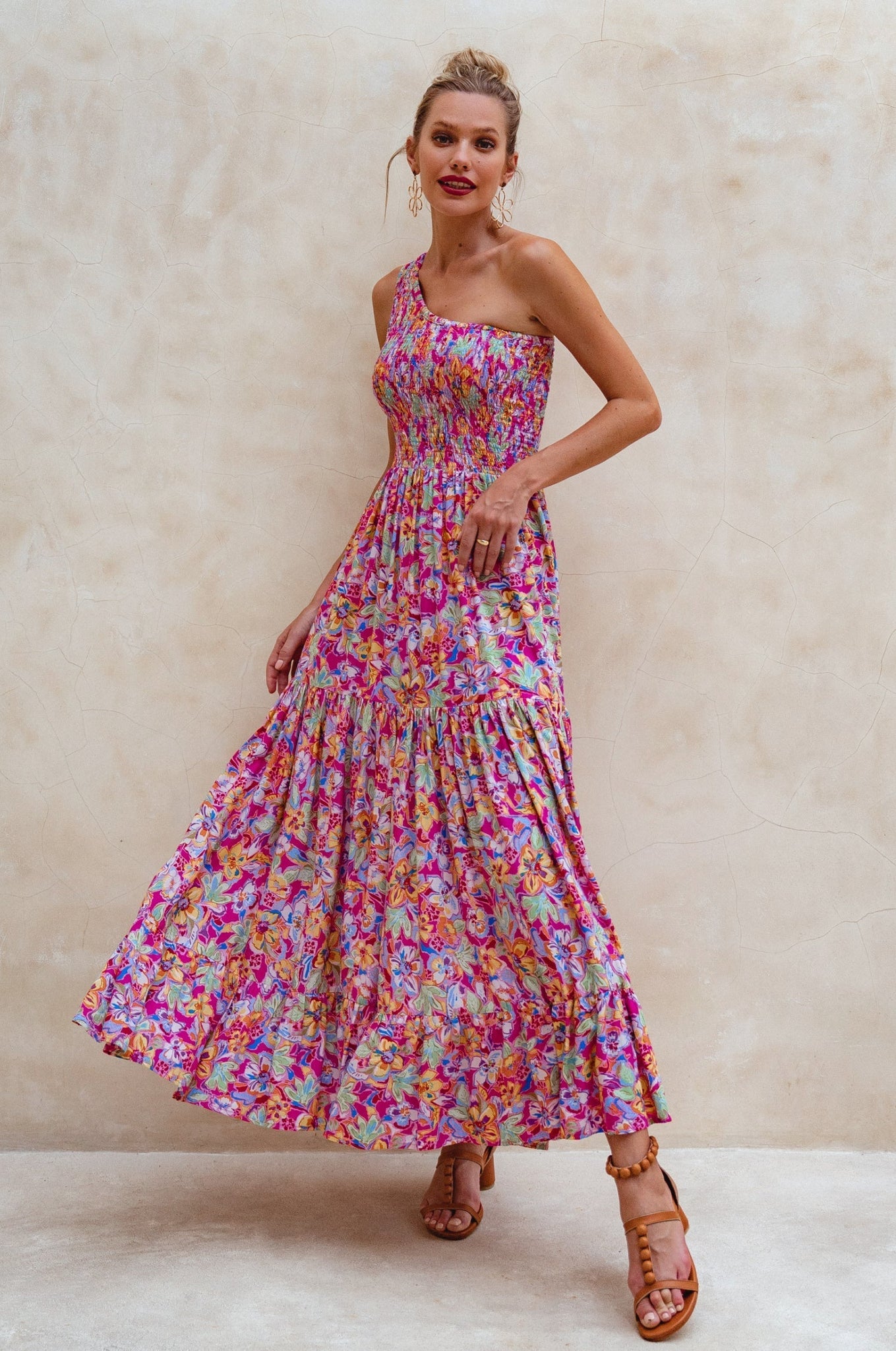 Cassandra One Shoulder Maxi Dress by ELF / Buddify