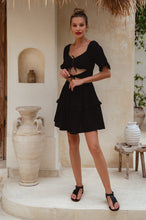 Chantelle Ruffled Linen Mini Dress (Sale) by ELF / Buddify