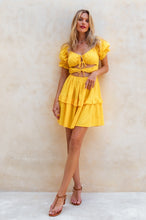 Chantelle Ruffled Linen Mini Dress (Sale) by ELF / Buddify