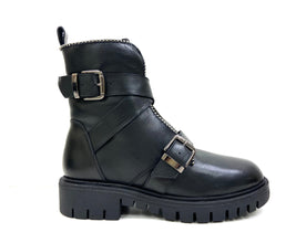 Billie Studded Lug Sole Boot by oobash / Buddify