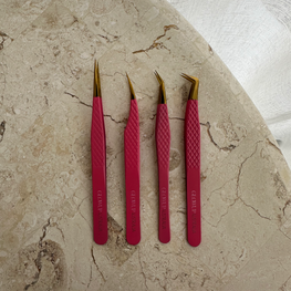 Lash Tweezers - Pink Collection by Glow Up Australia