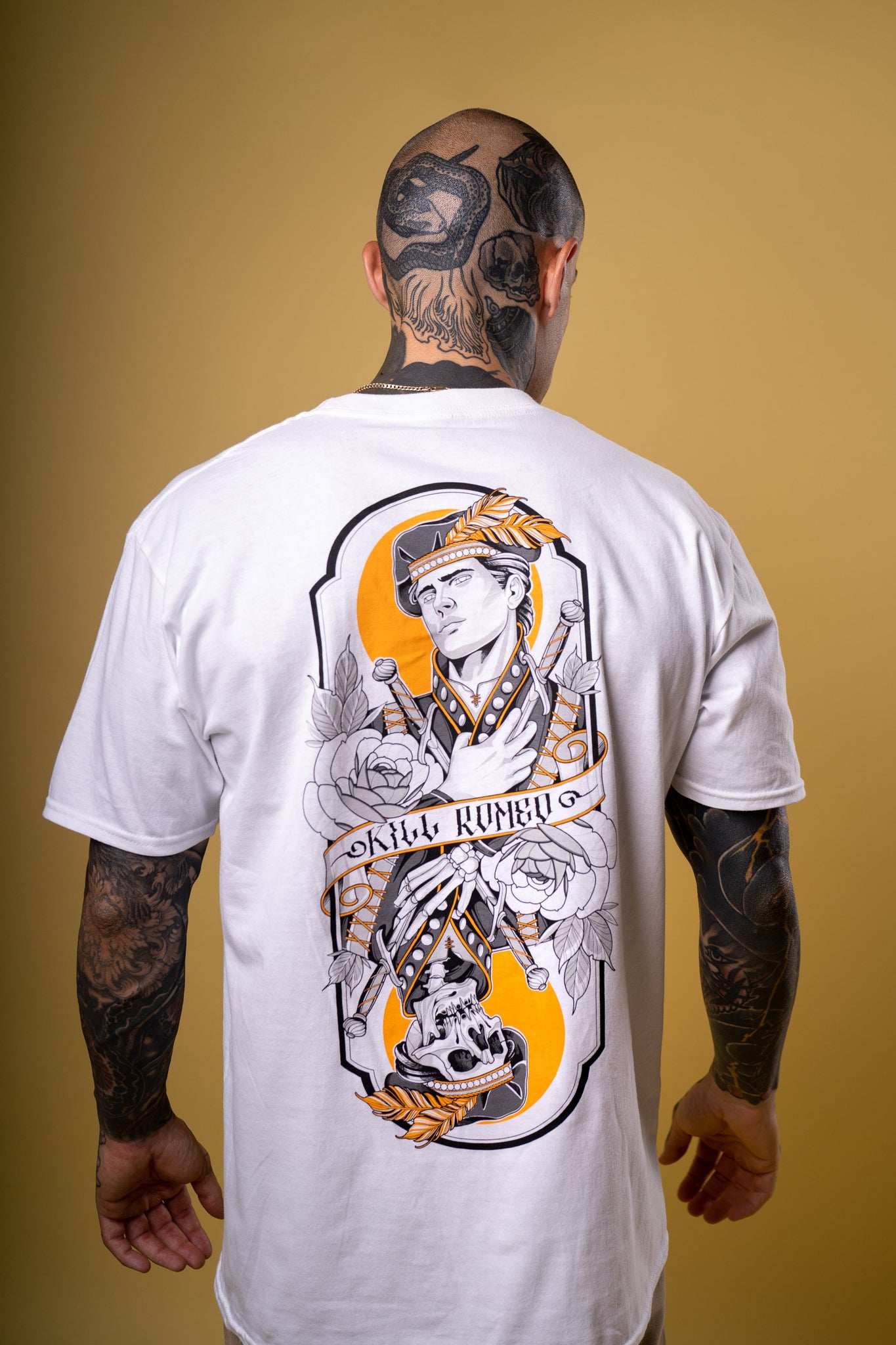 White T-Shirt "Romeo is Dead" by Kill Romeo Apparel / Buddify
