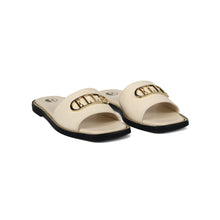 Odeta comfy fit classic ELLE women Sandal in Cream by oobash / Buddify