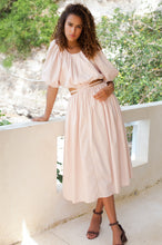 Eva Poplin Cotton Cutout Midi Dress (Sale) by ELF / Buddify