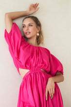 Eva Poplin Cotton Cutout Midi Dress (Sale) by ELF / Buddify