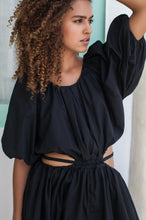 Eva Poplin Cotton Cutout Midi Dress (Sale) by ELF / Buddify