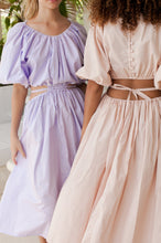 Eva Poplin Cotton Cutout Midi Dress (Sale) by ELF / Buddify