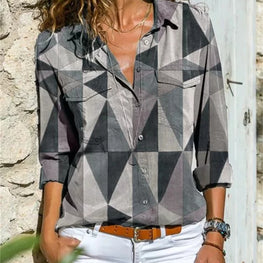 Elegant Fashion Women Shirt Loose Long Sleeve Large Size Shirt Women Casual Women Tops by icevoolen / Dropshipman