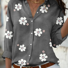 New elegant shirt ladies casual temperament women shirt fashion long-sleeved ladies shirt by icevoolen / Dropshipman