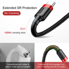 Baseus USB Type C Cable for Samsung S10 S9 Quick Charge 3.0 Cable USB C Fast Charging for Huawei P30 Xiaomi USB-C Charger Wire by fashioncafee.com
