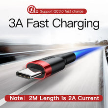 Baseus USB Type C Cable for Samsung S10 S9 Quick Charge 3.0 Cable USB C Fast Charging for Huawei P30 Xiaomi USB-C Charger Wire by fashioncafee.com