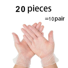 Vinyl Gloves Disposable 100 50 20 pcs Polyethylene Clear Examination PVC Powder Free Latex-Free Home Cleaning Gloves by fashioncafee.com
