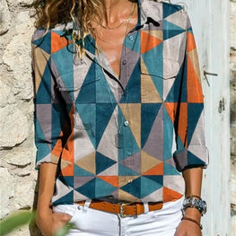 Elegant Fashion Women Shirt Loose Long Sleeve Large Size Shirt Women Casual Women Tops by icevoolen / Dropshipman