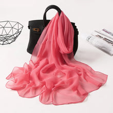 2023 New Fashion Spring/Summer Women solid Headband Beach Silk Scarf Shawls Female Long Wraps Panama Beach Sunscreen Hijab by RUNMEIFA