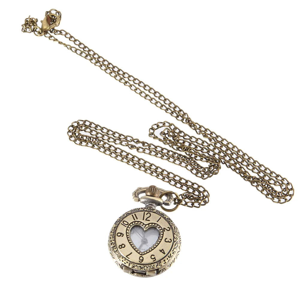 Hollow Heart Pocket Watch by Infinite Steampunk