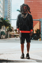 FS Intarsia Hearts Shorts (Black) by Fly Supply Co / Buddify