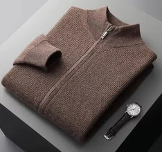 Pure Cashmere Turtleneck Cardigan by ZenDrop Shipping