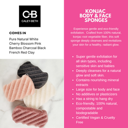 Large Konjac Sponge for Body & Face by Caley-Beth