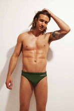 Stallion Swim Brief - Green by KovarX / Buddify