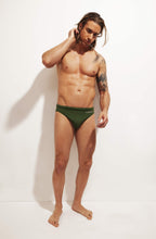 Stallion Swim Brief - Green by KovarX / Buddify